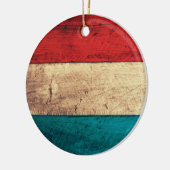 Rustieke Luxemburgse vlag Keramisch Ornament (Links)