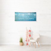 Rustieke maar dromerige Winter Wonderland Eerste V Spandoek (Insitu)