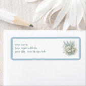 Rustieke madeliefjes & Blauw Bloemen Douche Recept Etiket (Insitu)