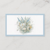 Rustieke madeliefjes & Blauw Bloemen Douche Recept Informatiekaartje (Achterkant)