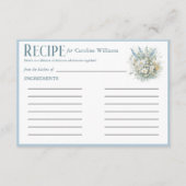 Rustieke madeliefjes & blauw bloemig Vrijgezellenf Informatiekaartje (Voorkant)