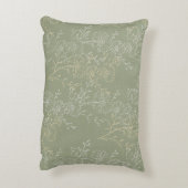 Rustieke madeliefjes op Sage Green, botanische lux Accent Kussen (Achterkant (Verticaal))