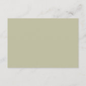 rustieke Magnolia Sage Green Wedding RSVP Informatiekaartje (Achterkant)