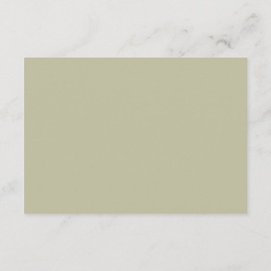 rustieke Magnolia Sage Green Wedding RSVP Informatiekaartje (Achterkant)