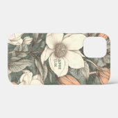 Rustieke Magnolia's Geschilderde Naam Bloem Botani Case-Mate iPhone Case (Achterkant (horizontaal))