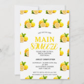 Rustieke Main Squeeze Lemon Vrijgezellenfeest Kaart (Voorkant)