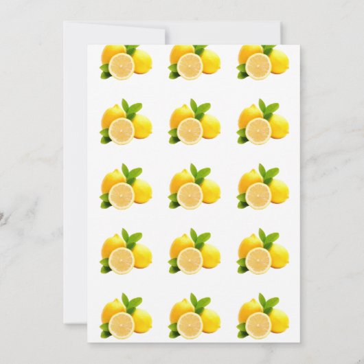 Rustieke Main Squeeze Lemon Vrijgezellenfeest Kaart (Achterkant)