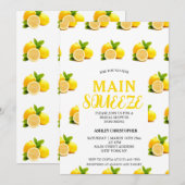Rustieke Main Squeeze Lemon Vrijgezellenfeest Kaart (Voorkant / Achterkant)