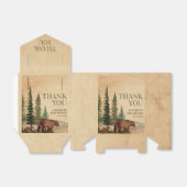 Rustieke Mama & Baby Beer Baby shower Dank u Bedankdoosjes (Uitgevouwen)