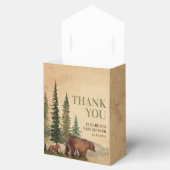 Rustieke Mama & Baby Beer Baby shower Dank u Bedankdoosjes (Geopend)