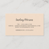 Rustieke Mama Beer Babysitter Visitekaartjes (Achterkant)