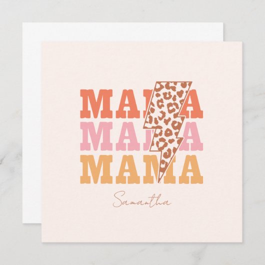 Rustieke "mama" herhaling (Voorkant / Achterkant)