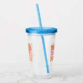 Rustieke "mama" herhaling acryl drinkbeker (Links)