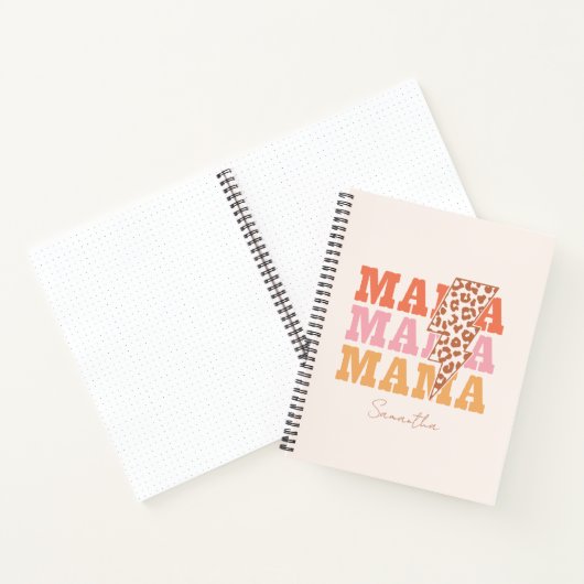 Rustieke "mama" herhaling notitieboek (Binnen)