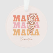 Rustieke "mama" herhaling ornament (voorkant)