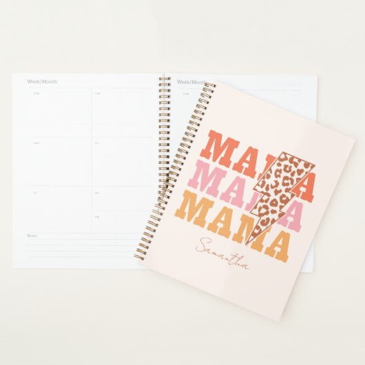 Rustieke "mama" herhaling planner (Display)
