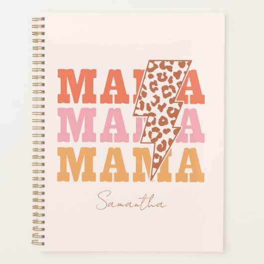 Rustieke "mama" herhaling planner (Voorkant)