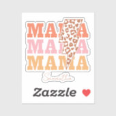 Rustieke "mama" herhaling sticker (Vel)