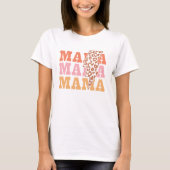 Rustieke "mama" herhaling t-shirt (Voorkant)