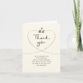 Rustieke mama naar Bee Baby shower Dank u Bedankkaart (Voorkant)