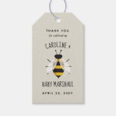 Rustieke Mama naar Bee Baby shower Favor Cadeau La Cadeaulabel (Voorkant)