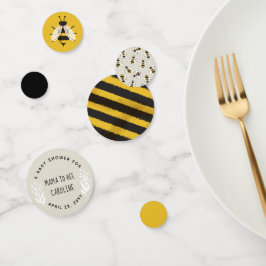 Rustieke Mama naar Bee Baby shower tafel Confetti