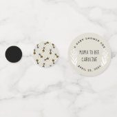 Rustieke Mama naar Bee Baby shower tafel Confetti (Achterkanten)