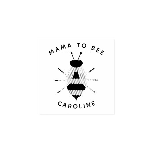 Rustieke Mama naar Bee Custom Rubber Craft Stamp Rubberstempel (Afrduk)