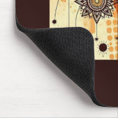 Rustieke Mandala Warm Bloemen Herfst Tone Muismat (Hoek)