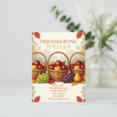 Rustieke manden van appels Vriendschap Potluck Feestdagenkaart (Staand voorkant)