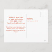 Rustieke manden van appels Vriendschap Potluck Feestdagenkaart (Achterkant)