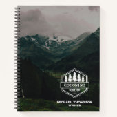 Rustieke mannelijke Forest Mountains buiten Notitieboek (Voorkant)