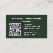 Rustieke mannelijke Forest Mountains buiten Visitekaartje (Achterkant)