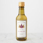 Rustieke Maple Syrup Kraft Label Sticker (Voorkant)