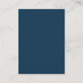 Rustieke Marine Blauw Anker Touw QR Code RSVP Huwe Informatiekaartje (Achterkant)