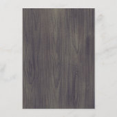 Rustieke Marine Bloemen Bruiloft Informatie Gast Informatiekaartje (Achterkant)