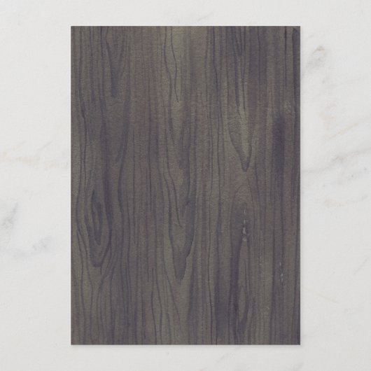 Rustieke Marine Bloemen Bruiloft Informatie Gast Informatiekaartje (Achterkant)