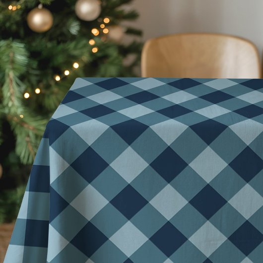 Rustieke marine en Blue Buffalo Plaid Tafelkleed
