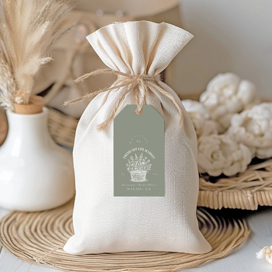 Rustieke Market Garden Douche Cadeaulabel