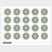 Rustieke Market Garden Douche Ronde Sticker (Vel)