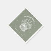 Rustieke Market Garden Douche Servet (Hoek)