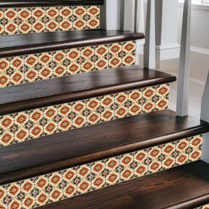Rustieke Marokkaanse Sunburst – Terracotta & Crème Tegeltje
