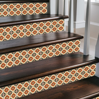 Rustieke Marokkaanse Sunburst – Terracotta & Crème Tegeltje