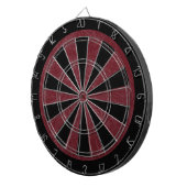 Rustieke Maroon Krasserige Textuur Dartbord (Voorkant Rechts)