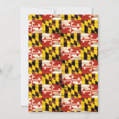 rustieke Maryland vlag bruiloft uitnodigingen (Achterkant)