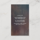 Rustieke Mason Jar Baby's Breath en Barn Wood Visitekaartje (Achterkant)