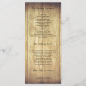 Rustieke Mason Jar Baby's Breath Wedding Programma Programmakaart (Achterkant)