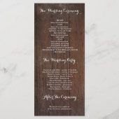 Rustieke Mason Jar Baby's Breath Wedding Programma Programmakaart (Achterkant)