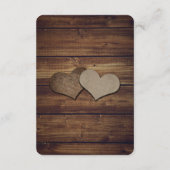 Rustieke Mason Jar Barn Wood Accommodatie Kaarten (Achterkant)