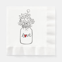 Rustieke Mason Jar Bloemen Huwelijksfeest Bloemen 